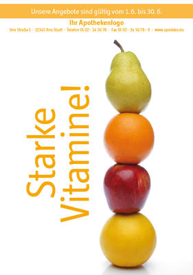 Bild 001 — ApoDeko® Apothekenplakate — Vitamine